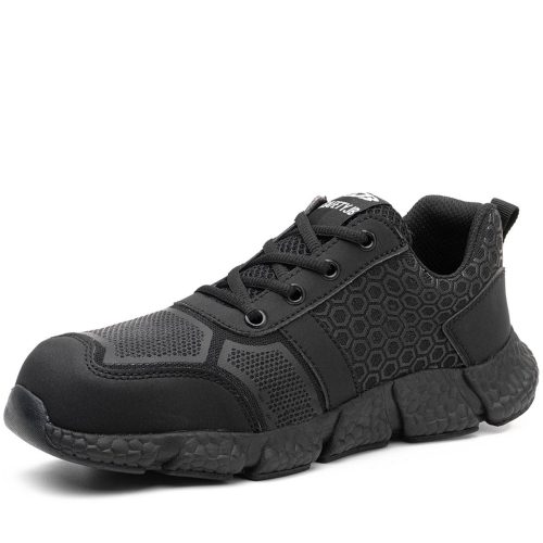 Tmax Schuhe Sicherheitsschuhe Herren Damen Stahlkappe Arbeitsschuhe Schwarz