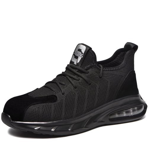 Tmax Schuhe Atmungsaktiv Sicherheitsschuhe Herren Sportlich Schwarz