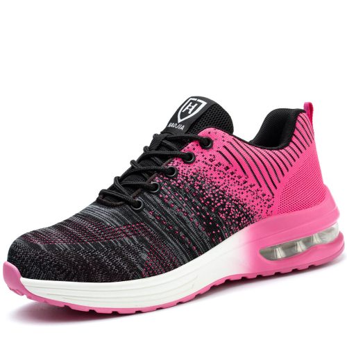 Tmax Schuhe Damen Sicherheitsschuhe Stahlkappenschuhe Arbeitsschuhe Rosa