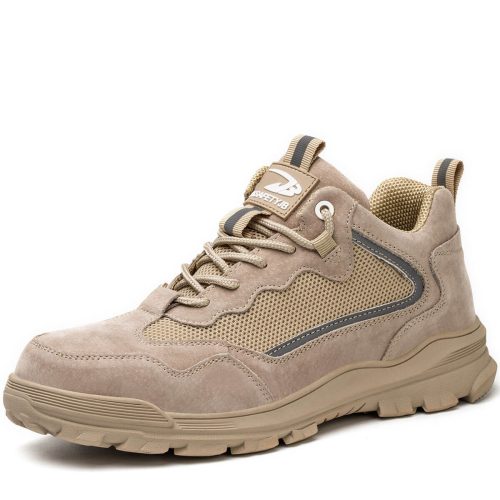 Tmax Schuhe Atmungsaktive Schutzschuhe Reflexstreifen Khaki